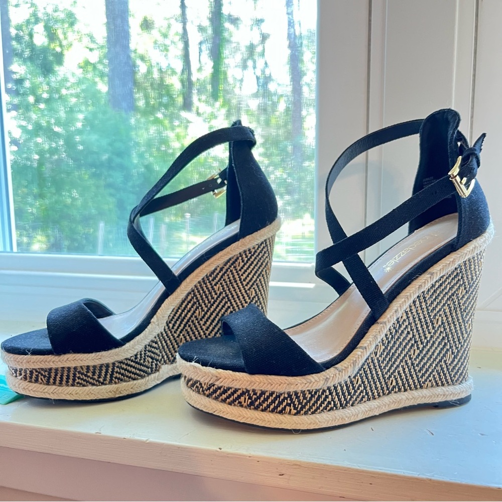 Strappy wedges